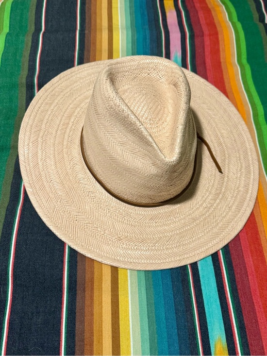 Wyeth by Todd Magill Accessories - Wyeth Straw Western Hat in Light Rose